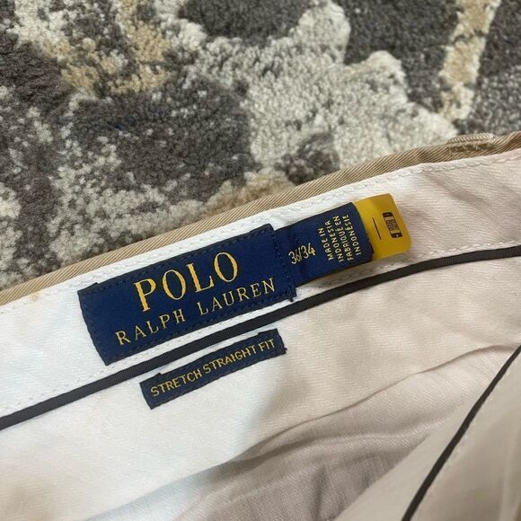 Polo Ralph Lauren Straight Fit Khaki Pants Size 36X34 - Picture 4 of 5